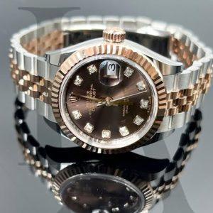 Rolex Lady Datejust | 279171-0011 | Chocolate set with Diamonds